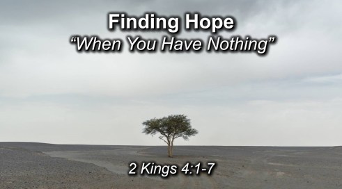 finding Hope in Nothing